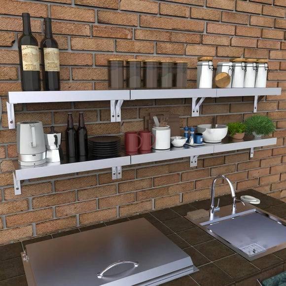 Sunstone 22-Inch Outdoor Wall Shelf – Durable Stainless Steel