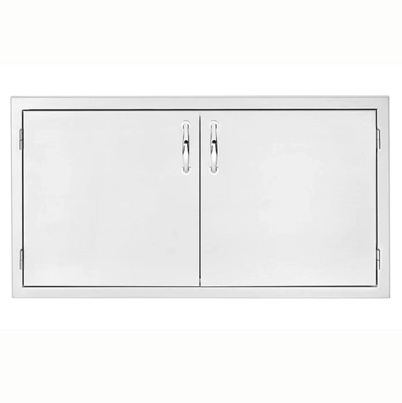 TrueFlame 36 Inch 2-Drawer Dry Storage Pantry & Enclosed Cabinet Combo