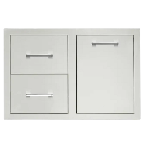 TrueFlame 33" 2-Drawer & Access Door Combo