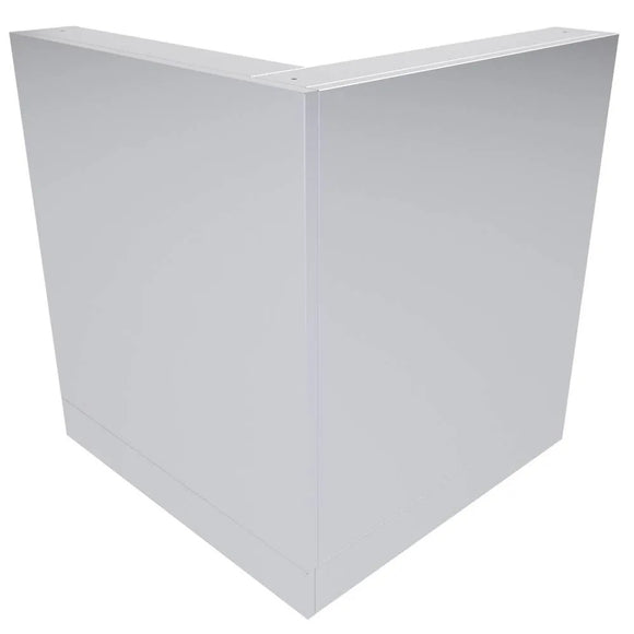 Sunstone 31 Inch BBQ Island Cabinet Back Panel – 90-Degree Stainless