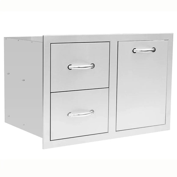 Summerset 33 Inch 2-Drawer & Vented LP Tank Pullout Drawer Combo