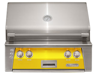 Buy traffic-yellow-gloss Alfresco ALXE 30-Inch Built-In Grill With Rotisserie