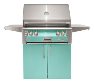 Buy light-green-gloss Alfresco ALXE 30-Inch Freestanding Grill With Rotisserie