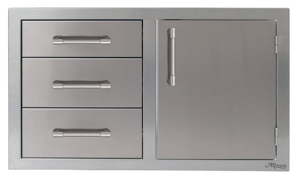 Alfresco 32 Inch Access Door & Drawers Combo