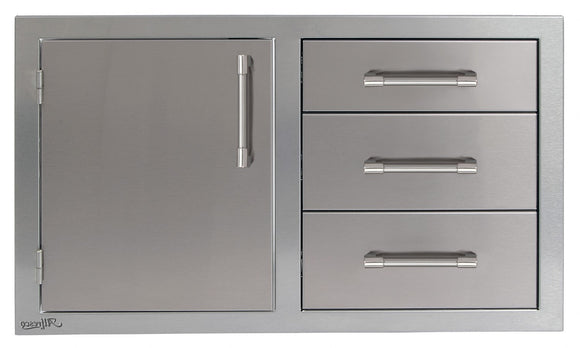 Alfresco 42 Inch Door Drawer Combo