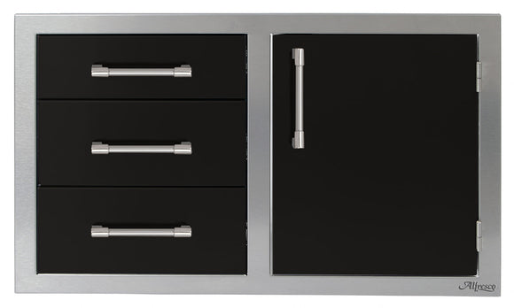 Alfresco 32 Inch Access Door & Drawers Combo