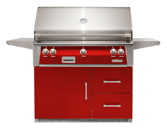 Alfresco ALXE 42-Inch Grill on Refrigerated Cart