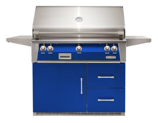 Buy ultramarine-blue-gloss Alfresco ALXE 42-Inch Grill on Refrigerated Cart