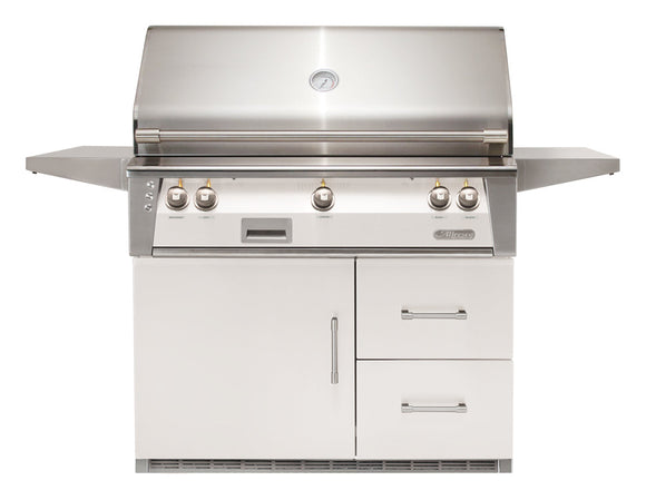 Alfresco ALXE 42-Inch Grill on Refrigerated Cart