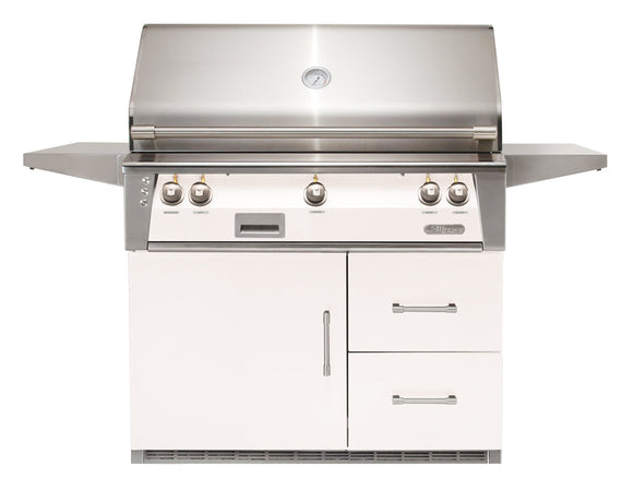 Alfresco ALXE 42-Inch Grill on Refrigerated Cart