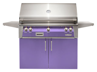 Buy blue-lilac-gloss Alfresco ALXE 42-Inch Freestanding Grill With Rotisserie