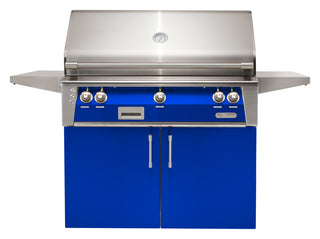 Buy ultramarine-blue-gloss Alfresco ALXE 42-Inch Freestanding Grill With Rotisserie