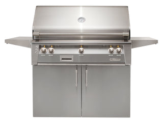 Buy signal-grey-gloss Alfresco ALXE 42-Inch Freestanding Grill With Rotisserie