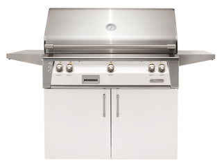 Buy signal-white-gloss Alfresco ALXE 42-Inch Freestanding Grill With Rotisserie