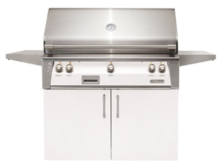 Buy signal-white-matte Alfresco ALXE 42-Inch Freestanding Grill With Rotisserie