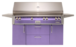Buy blue-lilac-gloss Alfresco 56-Inch Standard All Grill on Cart