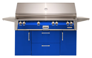 Buy ultramarine-blue-gloss Alfresco 56-Inch Standard All Grill on Cart