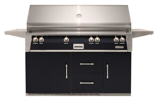 Buy jet-black-gloss Alfresco 56-Inch Luxury Gas Grill with Refrigerated Cart