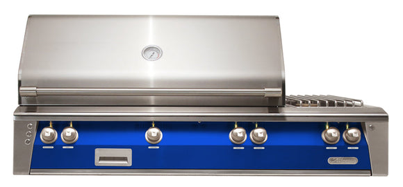 Alfresco 56-Inch Built-In Deluxe Gas BBQ Grill With Side Burner & Rotisserie