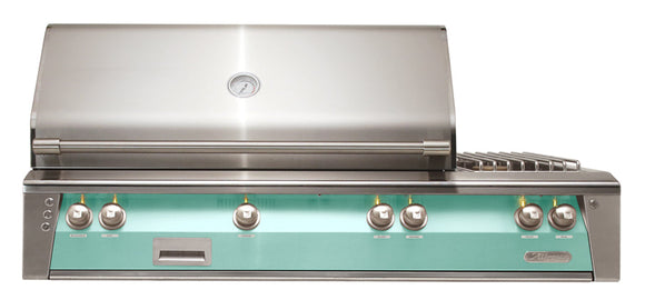 Alfresco 56-Inch Built-In Deluxe Gas BBQ Grill With Side Burner & Rotisserie