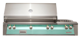 Buy light-green-gloss Alfresco ALXE 56-Inch Built-In Deluxe Gas BBQ Grill With Side Burner & Rotisserie