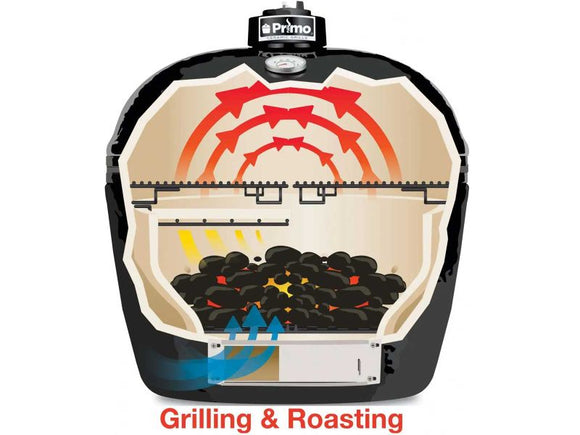 Primo All-In-One Oval XXL Ceramic Kamado Charcoal Grill