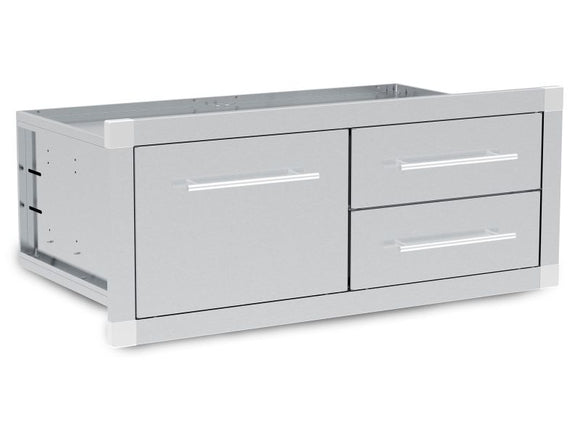 Broil King Stainless Steel Enclosed Triple Drawer Assembly