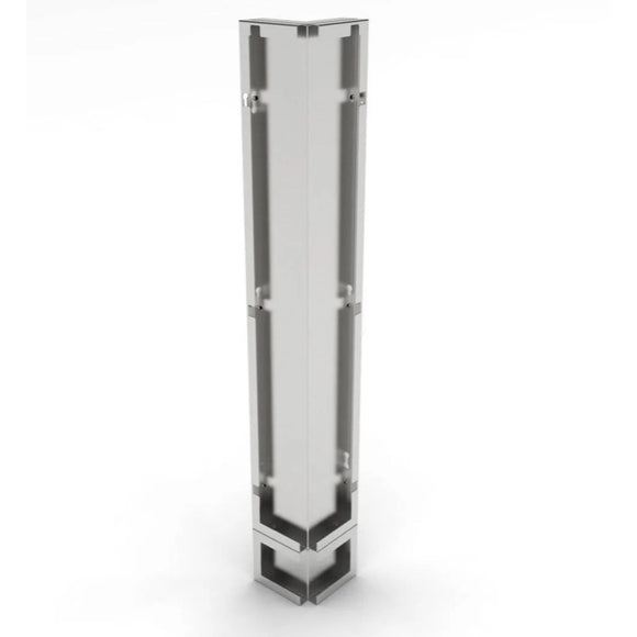 Sunstone 3-Inch 304 Stainless Steel Spacer Panel – 90-Degree BBQ Island Fit