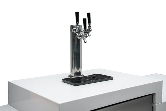Mont Alpi 86 Inch Outdoor Beverage Center and Kegerator with Glass Door and Lock