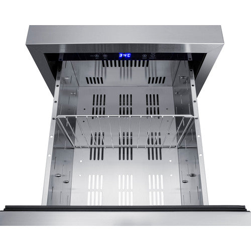 Summit 18 Inch Outdoor Refrigerator ADA with Panel Ready Drawers