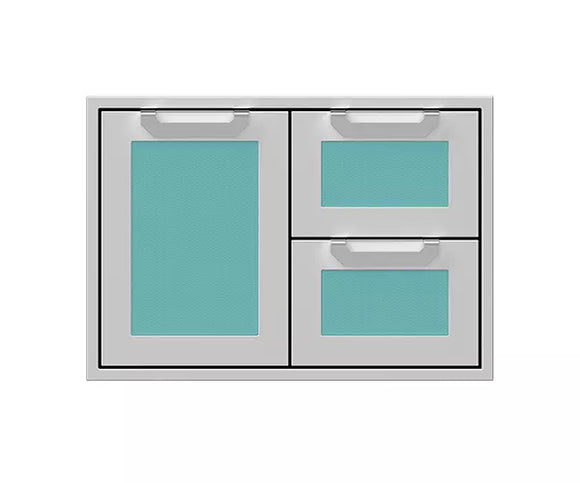 Hestan 30 Inch Double Drawer and Storage Door Combination