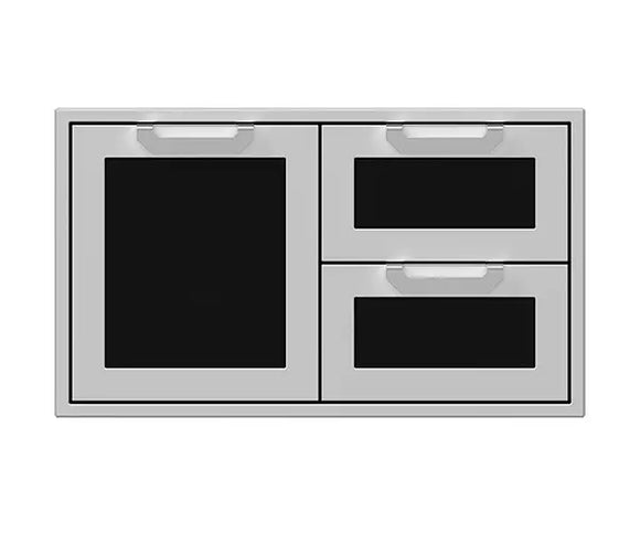Hestan 36 Inch Double Drawer and Storage Door Combination