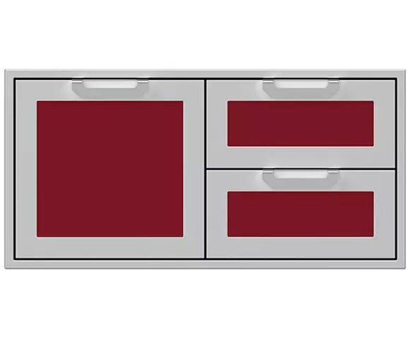 Hestan 42 Inch Double Drawer and Storage Door Combination
