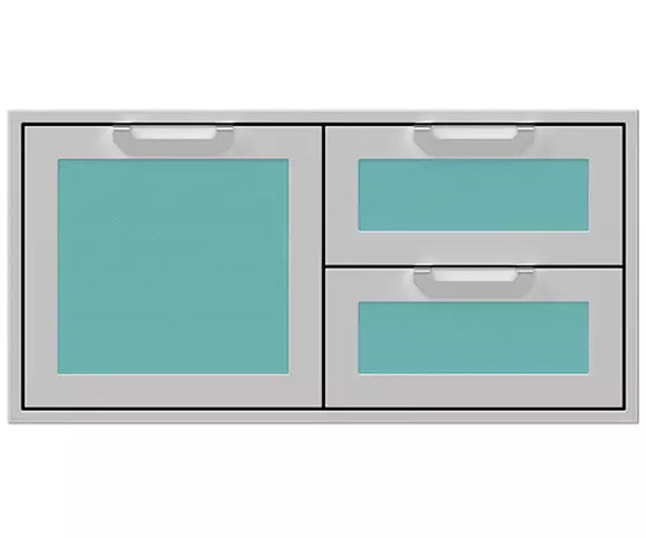 Hestan 42 Inch Double Drawer and Storage Door Combination