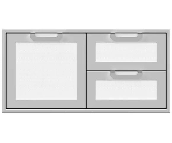 Hestan 42 Inch Double Drawer and Storage Door Combination