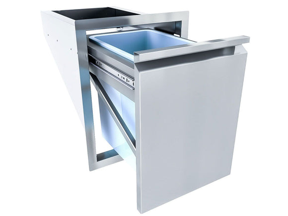 Sunstone Aruba Series 16-Inch Sleek Trash Drawer & ABS Bin