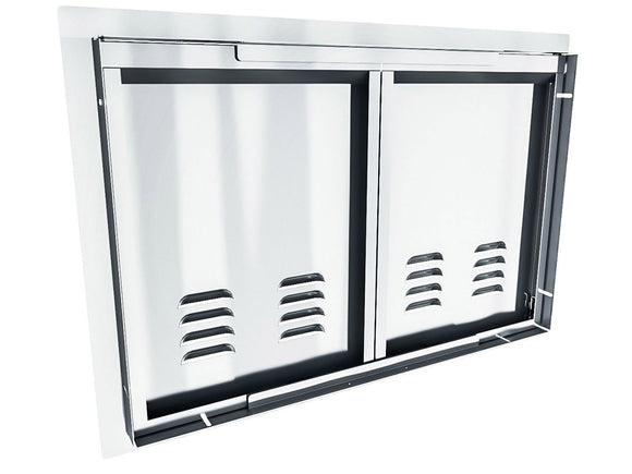 Sunstone Aruba Series Sleek Style 30 Inch Vented Double Door