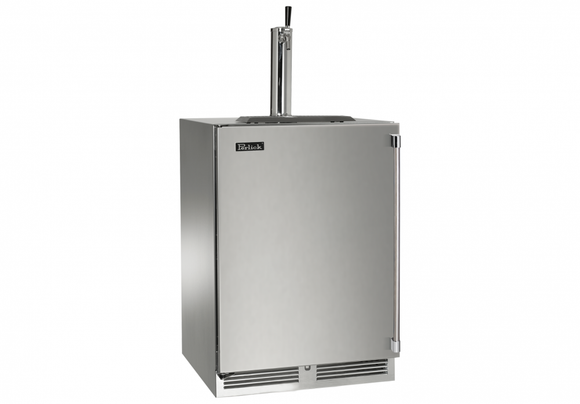 Perlick 24 Inch Indoor Beer Dispenser with Solid Door and Lock