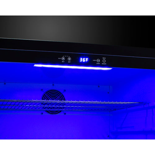 Summit 27 Inch Outdoor Refrigerator with Solid Door and Lock