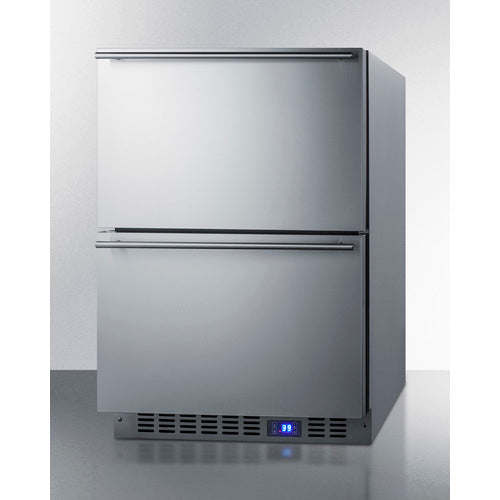 Summit 24 Inch Outdoor Refrigerator with Drawers