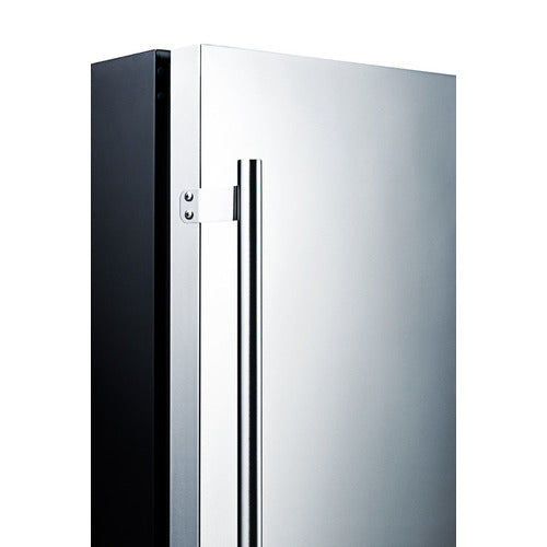 Summit 24 Inch Outdoor Refrigerator with Solid Door and Lock