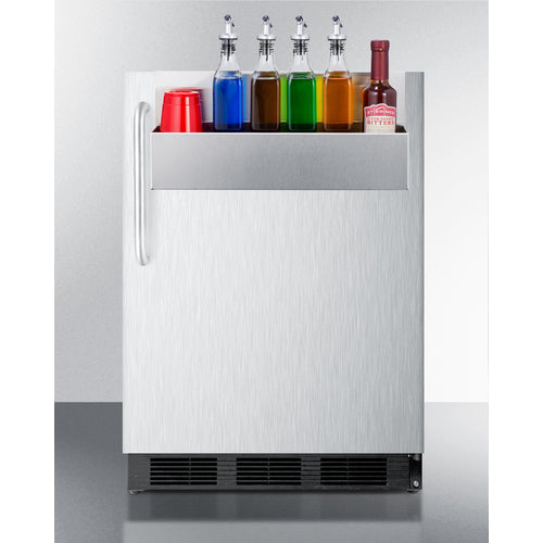 Summit 24 Inch Outdoor Refrigerator with Solid Door