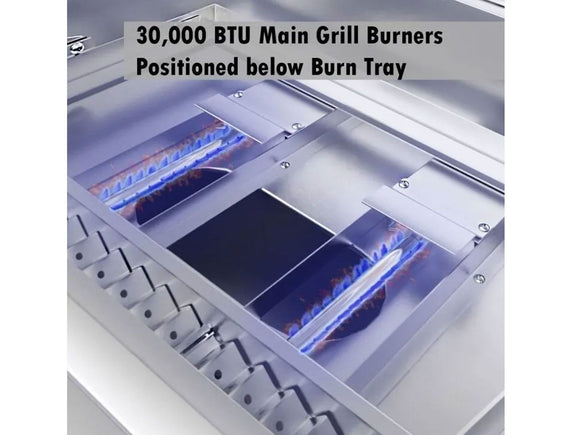 Sunstone 30-Inch Hybrid Gas Grill – 2 Burners + Infrared Power