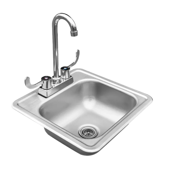 TrueFlame 15x15 Inch Drop-in Sink