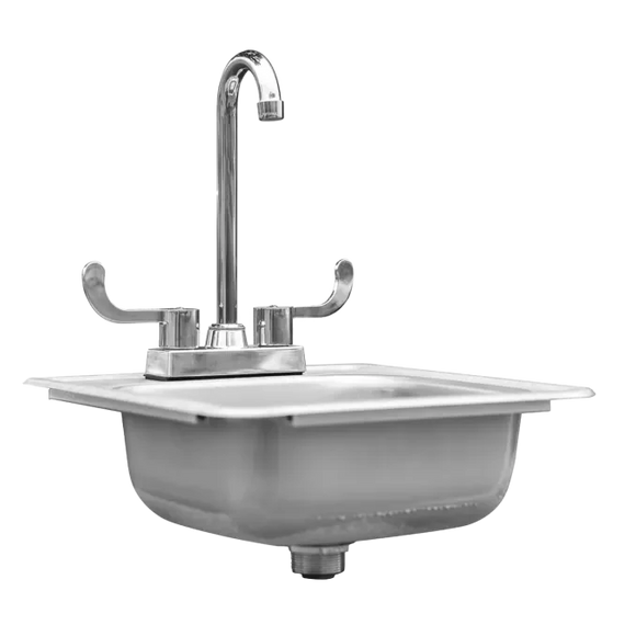TrueFlame 15x15 Inch Drop-in Sink