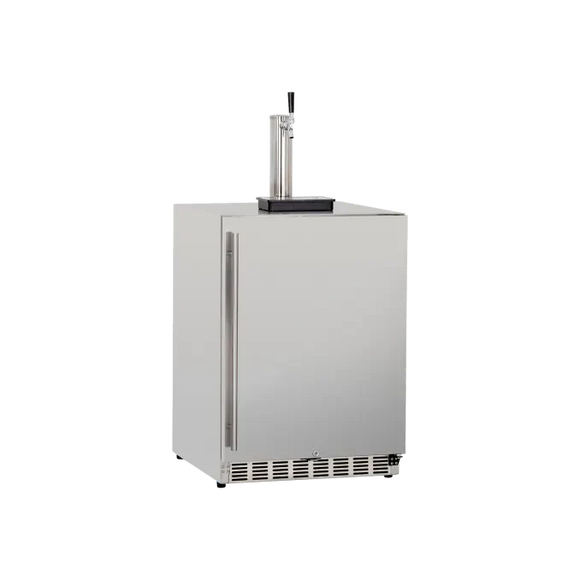 TrueFlame 24 Inch Outdoor Kegerator with Solid Door and Lock