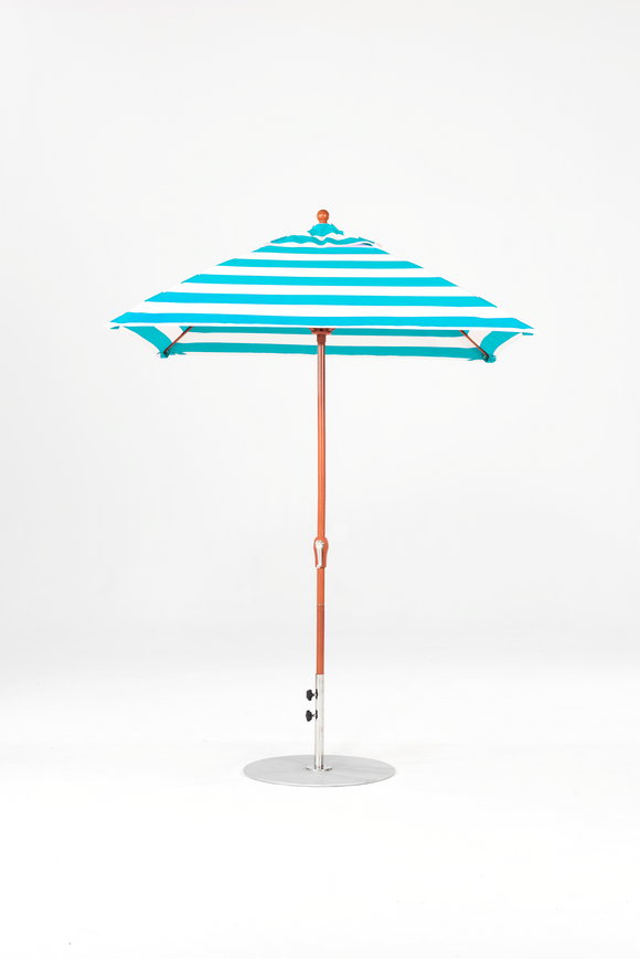 454FMC-SQ-011 Turquoise Stripe-Golden Oak