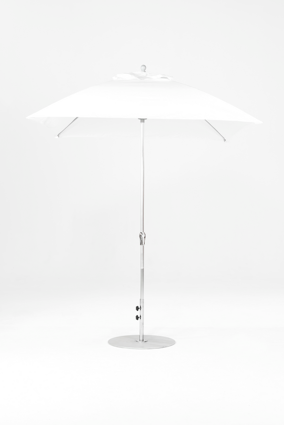 464FMC-SQR099 White-Brushed Silver