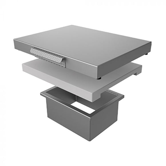 Hestan Countertop Trash Chute with Cutting Board