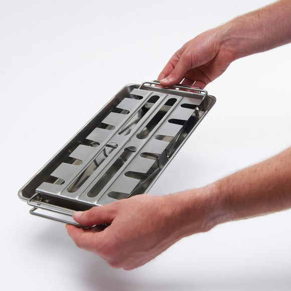 Broil King Roaster - Wing Rack With Pan Stainless Steel